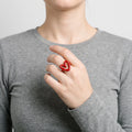 Amouria -  Adjustable Open Band Ring