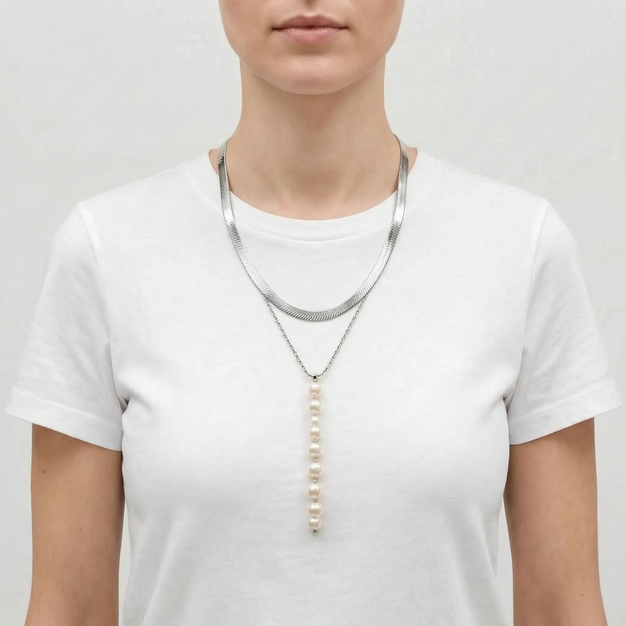 Dualis -  Double Layered Pendant Necklace